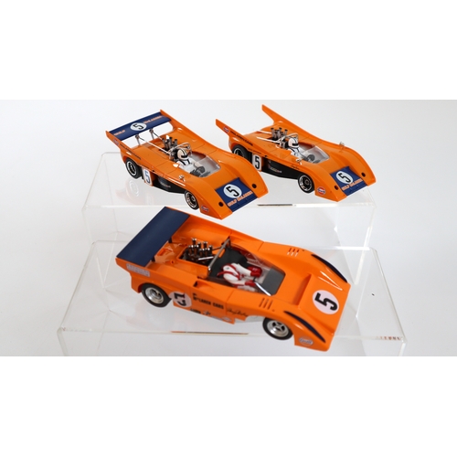 23 - 2 x Carrera McLaren M20 + Vanquish MG Slot Car Racing Models