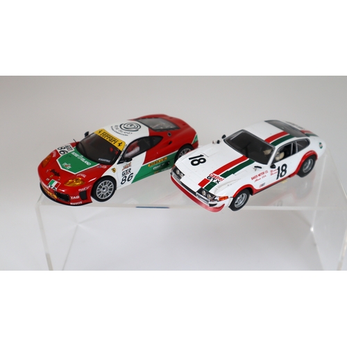 39 - Fly Classic Ferrari 365 GTB + Scalextric Ferrari 360 GTC  Slot Car Racing Models  1:32 Scale