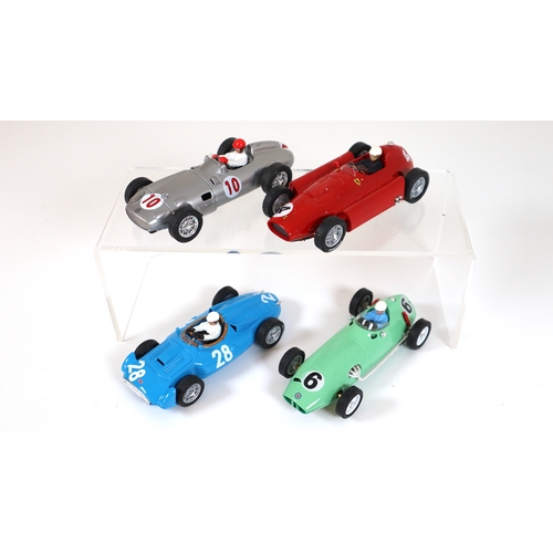 48 - 4 X Cartrix Bugatti 251, BRM P25, Mercedes W196,   Lancia Ferrari  Slot Car Racing Models  1:32 Scal... 