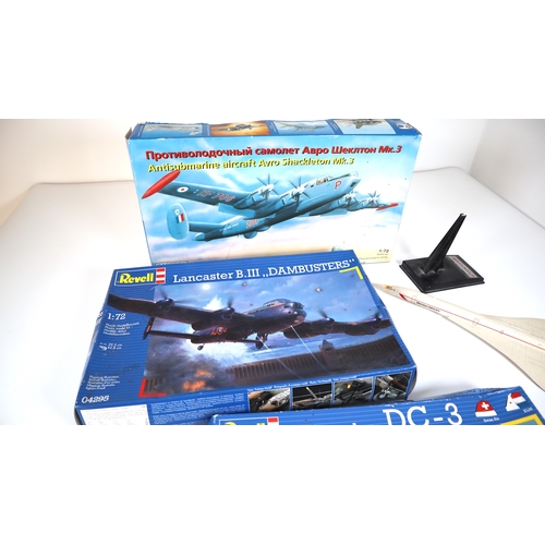 61 - Revell Model Aircraft Model Kits + 1 Russian Kit and Model Concorde