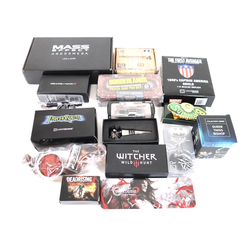 150 - Collection of Gaming Memorabilia / Collectables / Gifts including The Witcher, Mass Effects, Gears o... 