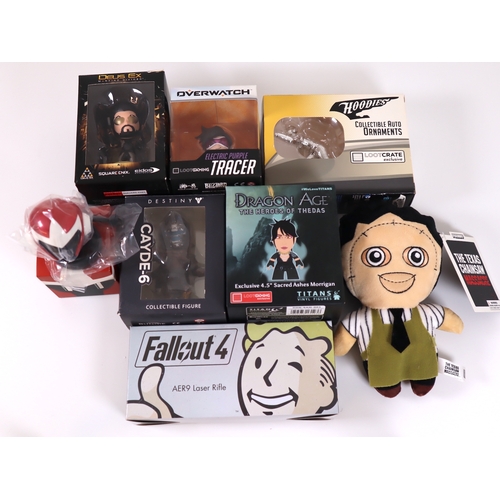 151 - Collection of Gaming Figures / Collectables including Fallout 4, Deus Ex, Overwatch, Destiny, Dragon... 