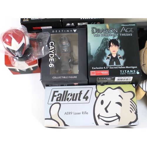 151 - Collection of Gaming Figures / Collectables including Fallout 4, Deus Ex, Overwatch, Destiny, Dragon... 