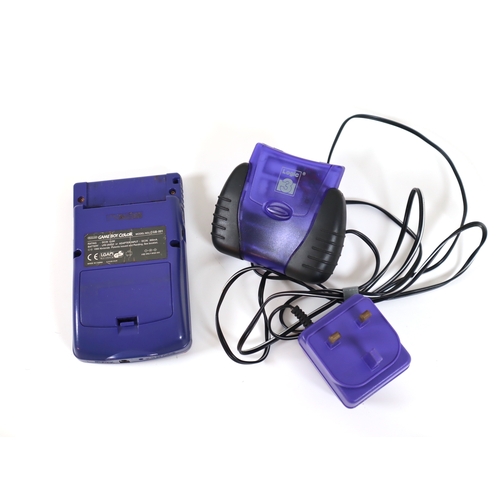 155 - Purple Nintendo Gameboy Colour with Power Pack