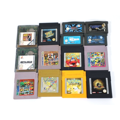 157 - Collection of 13 Nintendo Game Boy game cartridges  Included Pokemon Gold, Pokemon Yellow, Metal Gea... 