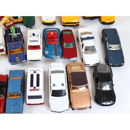 63 - Collection of loose Dinky, Corgi, Matchbox Die Cast Model Cars - 1:32 - 1:64 Scale