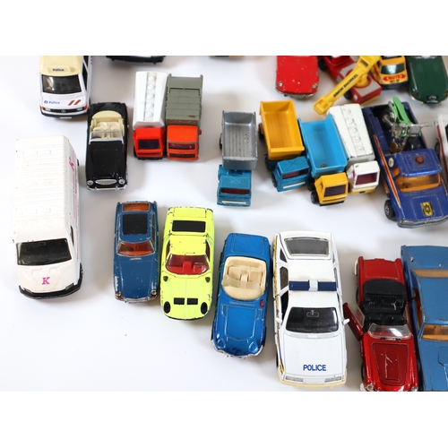 63 - Collection of loose Dinky, Corgi, Matchbox Die Cast Model Cars - 1:32 - 1:64 Scale