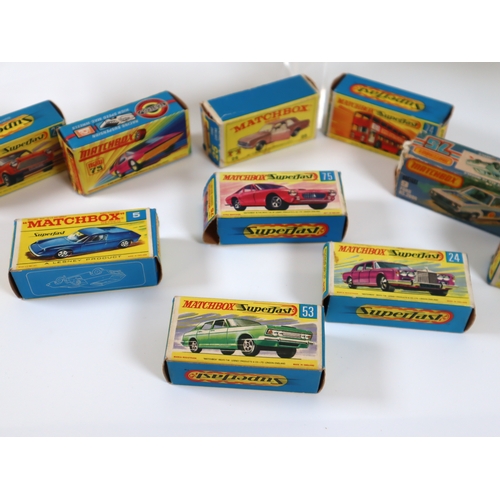 68 - 16 x 1980's Boxed Matchbox Superfast Die Cast Models