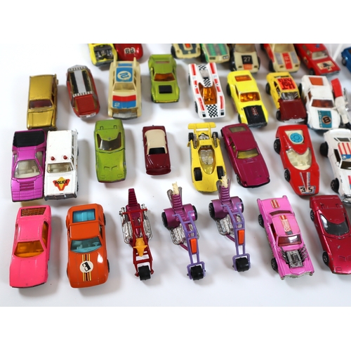 70 - Collection of boxed and loose Corgi & Matchbox 1:64 scale die cast model cars / trikes