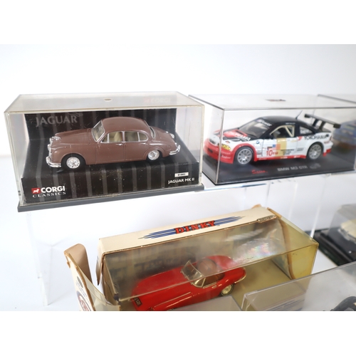 81 - Collection of cased die-cast models Corgi, Saico, Dinky, Cararama, Schuco + others Land Rovers, Clas... 