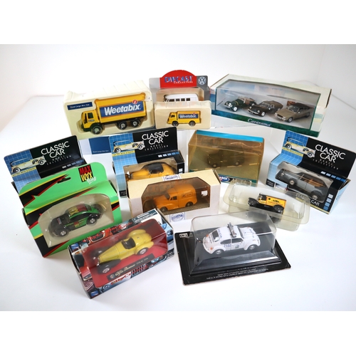 82 - Collection of boxed die-cast metal model cars and transport vehicles Corgi + others