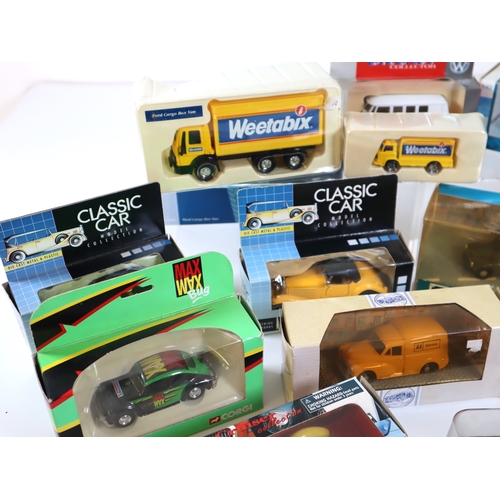 82 - Collection of boxed die-cast metal model cars and transport vehicles Corgi + others