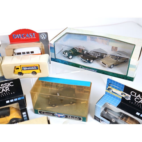 82 - Collection of boxed die-cast metal model cars and transport vehicles Corgi + others