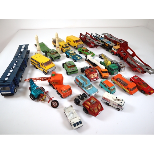 88 - Collection of Loose Corgi, Dinky & Matchbox Die-cast metal model transportation / commercial vehicle... 