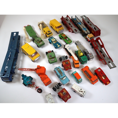 88 - Collection of Loose Corgi, Dinky & Matchbox Die-cast metal model transportation / commercial vehicle... 