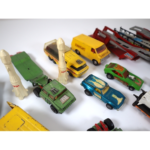 88 - Collection of Loose Corgi, Dinky & Matchbox Die-cast metal model transportation / commercial vehicle... 