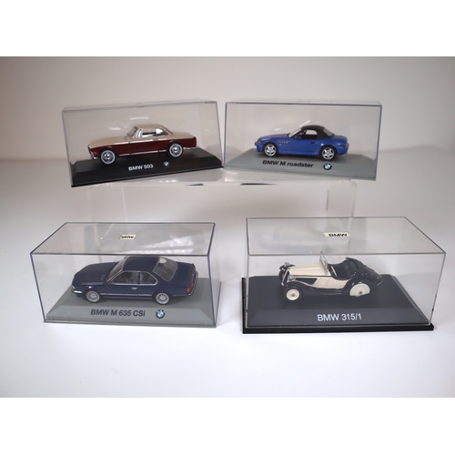 104 - Schuco & Minichamps cased BMW 1:32 Die-Cast models BMW 503, M Roadster, M 635 CSi, 315/1