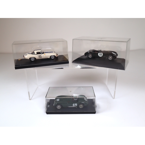 105 - Cased 1:32 Scale Jaguar E Type, XK120 C Type Winner LeMans 1953, XK120 C Type Die-Cast Model Racers