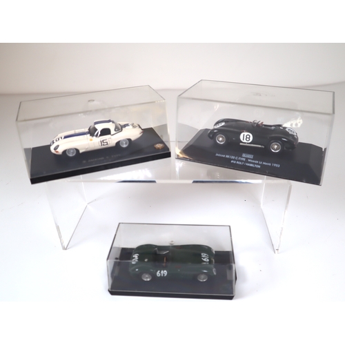 105 - Cased 1:32 Scale Jaguar E Type, XK120 C Type Winner LeMans 1953, XK120 C Type Die-Cast Model Racers