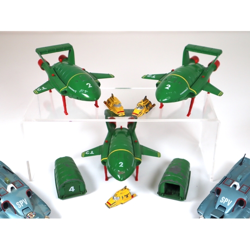 110 - Collection of Corgi Thunderbird, Captain Scarlet and James Bond Die Cast Models - SPV, Thunderbird 2... 