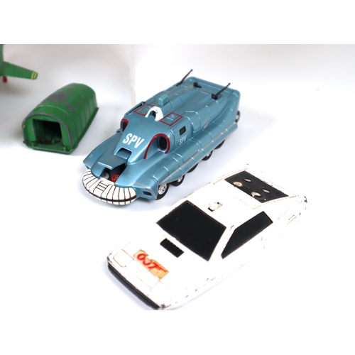 110 - Collection of Corgi Thunderbird, Captain Scarlet and James Bond Die Cast Models - SPV, Thunderbird 2... 