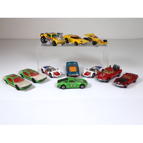 112 - Collection of Corgi , Dinky & Matchbox Die-Cast model cars - Carrera 6 , Lamborghini Marzal, Whizzwh... 