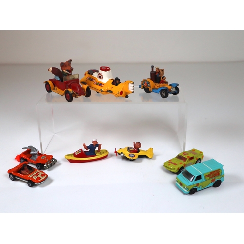 113 - Collection of Corgi Comic / Movie Related Die-cast models Basil Brush car, The Beatles Yellow Submar... 