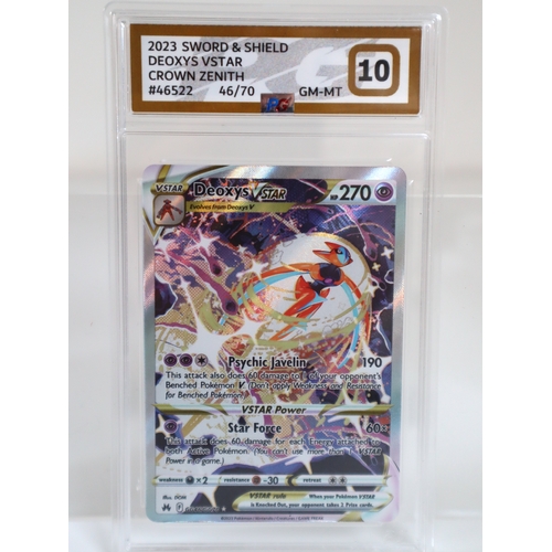 178 - Pokemon TCG - Deoxys VSTAR Crown Zenith GG46/GG70 PG Graded 10 Gem Mint