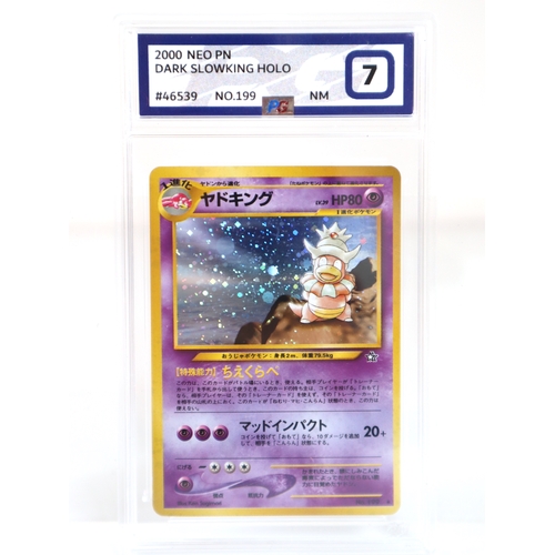 183 - Pokemon TCG - Dark Slowking Holo No.199 2000 Neo PG Graded 7 Near Mint