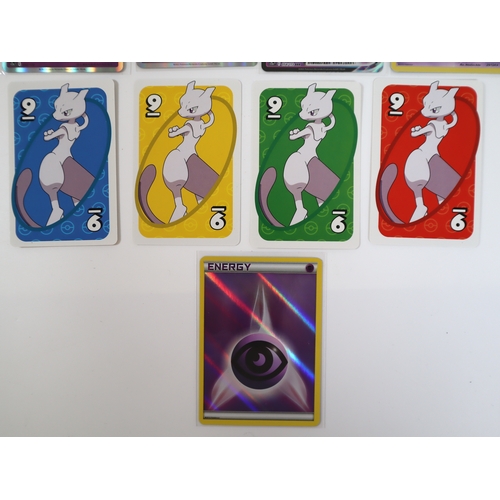 186 - Pokemon TCG - Collection of Mew & Mewtwo Trading Cards plus others English & Foreign