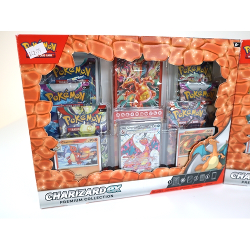 189 - Pokemon TCG - Two Sealed Charizard ex Premium Collection Boxes