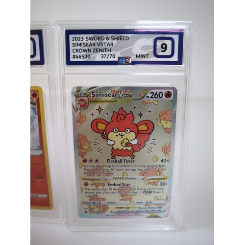 192 - Pokemon TCG - Genesect V 255/264 Fusion Strike, Radiant Charizard 020/159 Crown Zenith & Simisear VS... 