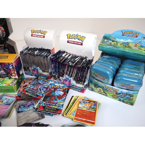 196 - Pokemon TCG - Large quantity of Open Packs contains Non Holo, Reverse Holo, Holo cards, tines with p... 