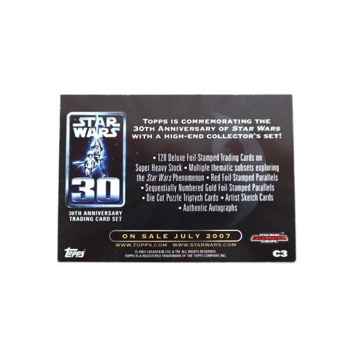 207 - Quantity of Topps Star Wars Chrome Galaxy Hobby Cards including refractors