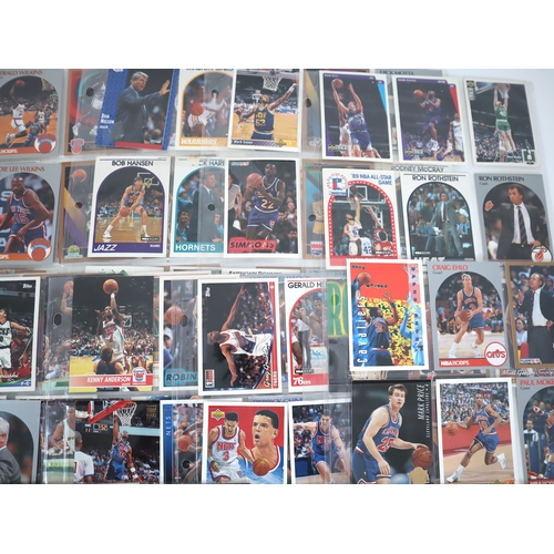 208 - Collection of NBA Sports Cards from 1980-1990's Fleer, Topps, Sky Box, Upper Deck + others in 25 bin... 