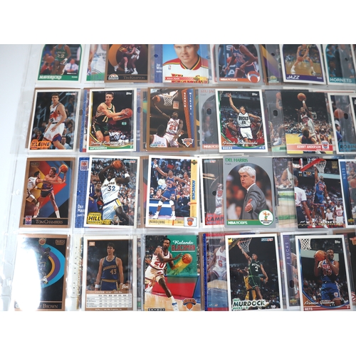 208 - Collection of NBA Sports Cards from 1980-1990's Fleer, Topps, Sky Box, Upper Deck + others in 25 bin... 