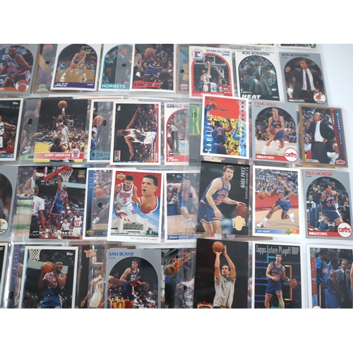 208 - Collection of NBA Sports Cards from 1980-1990's Fleer, Topps, Sky Box, Upper Deck + others in 25 bin... 