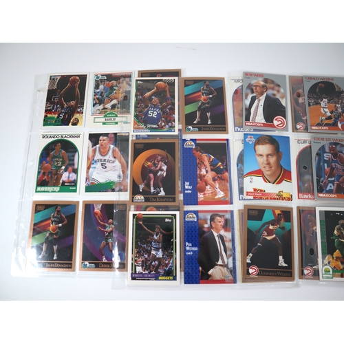 208 - Collection of NBA Sports Cards from 1980-1990's Fleer, Topps, Sky Box, Upper Deck + others in 25 bin... 