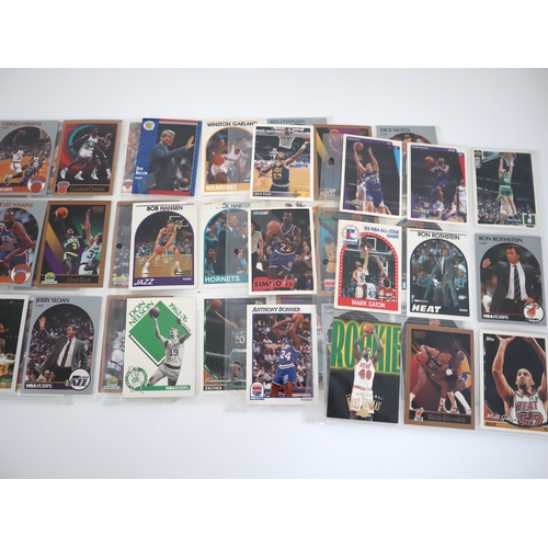 208 - Collection of NBA Sports Cards from 1980-1990's Fleer, Topps, Sky Box, Upper Deck + others in 25 bin... 