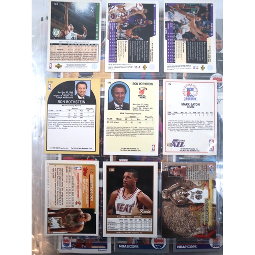 208 - Collection of NBA Sports Cards from 1980-1990's Fleer, Topps, Sky Box, Upper Deck + others in 25 bin... 