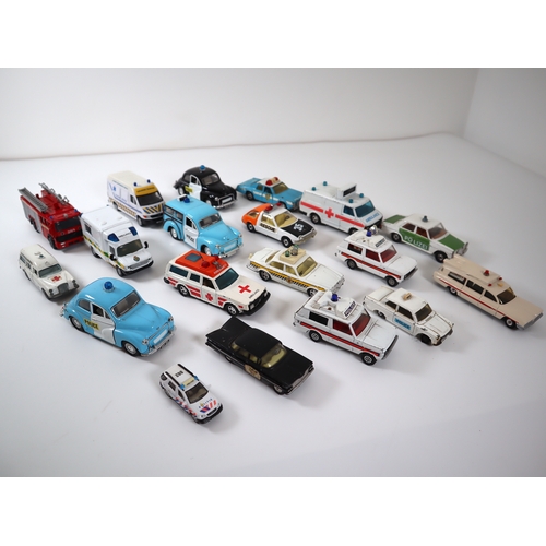 210 - Collection of various die-cast emergency service vehicles from Corgi, Matchbox + others