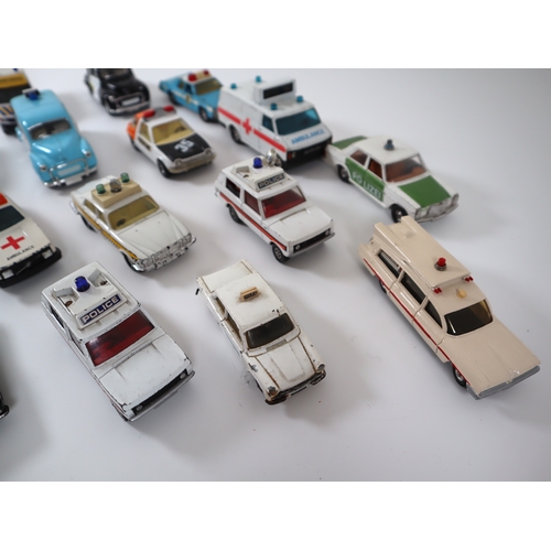 210 - Collection of various die-cast emergency service vehicles from Corgi, Matchbox + others