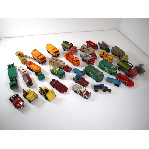 211 - Collection of commercial vehicles and other toy cars by Dinky & Corgi, Budgie Toys  + others