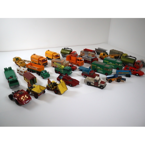 211 - Collection of commercial vehicles and other toy cars by Dinky & Corgi, Budgie Toys  + others