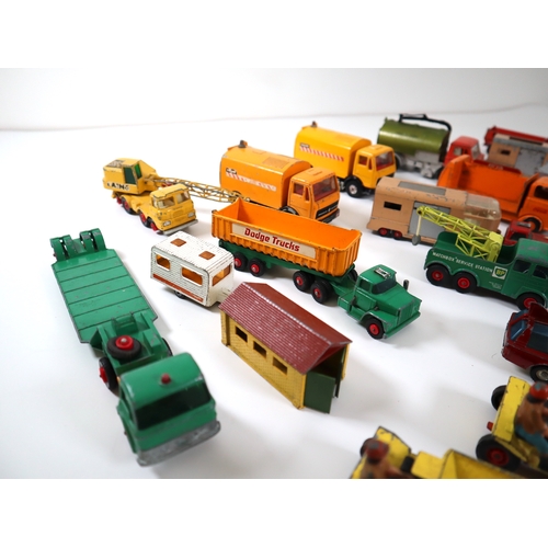 211 - Collection of commercial vehicles and other toy cars by Dinky & Corgi, Budgie Toys  + others