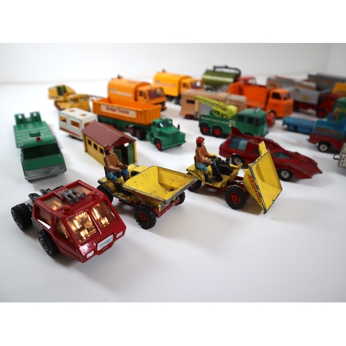 211 - Collection of commercial vehicles and other toy cars by Dinky & Corgi, Budgie Toys  + others