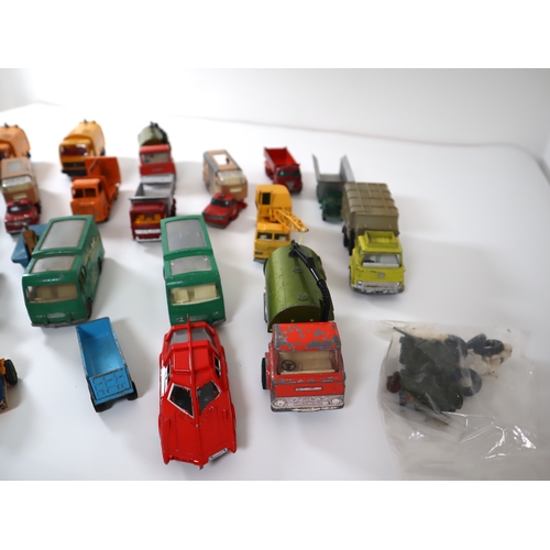 211 - Collection of commercial vehicles and other toy cars by Dinky & Corgi, Budgie Toys  + others