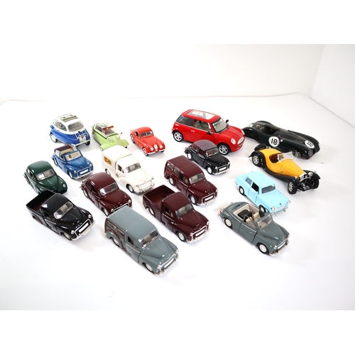 212 - A collection of die-cast model Morris Minors + others