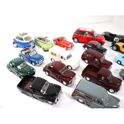 212 - A collection of die-cast model Morris Minors + others