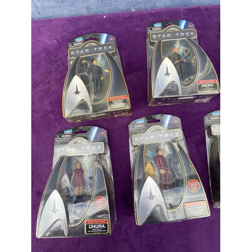 228 - 9 x Star trek figures by Playmates Toys